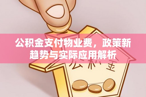 兰坪公积金支付物业费，政策新趋势与实际应用解析