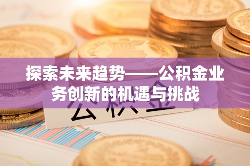 兰坪探索未来趋势——公积金业务创新的机遇与挑战