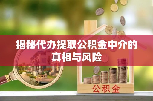 兰坪揭秘代办提取公积金中介的真相与风险