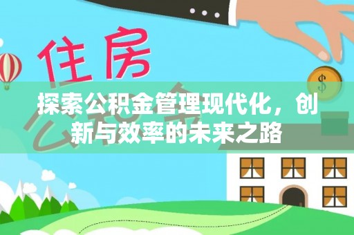 兰坪探索公积金管理现代化，创新与效率的未来之路