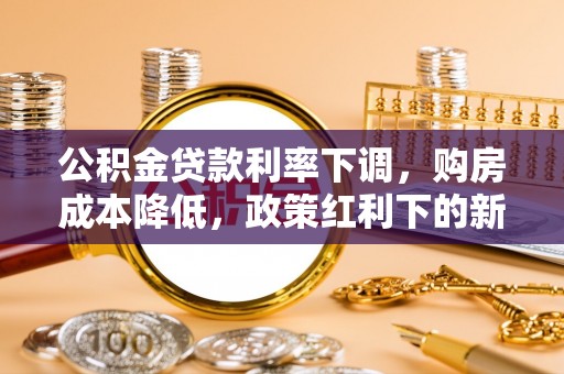 兰坪公积金贷款利率下调，购房成本降低，政策红利下的新机遇