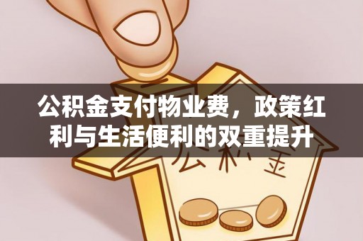 兰坪公积金支付物业费，政策红利与生活便利的双重提升