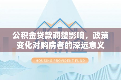 兰坪公积金贷款调整影响，政策变化对购房者的深远意义