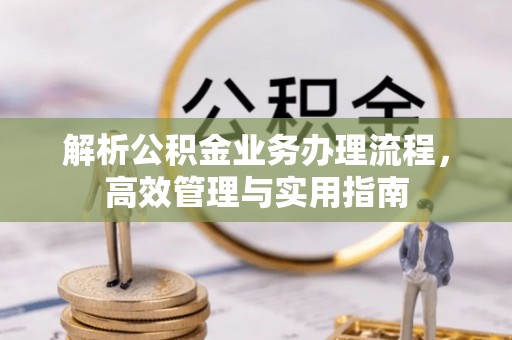 兰坪解析公积金业务办理流程，高效管理与实用指南