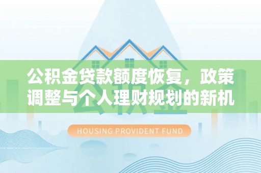兰坪公积金贷款额度恢复，政策调整与个人理财规划的新机遇