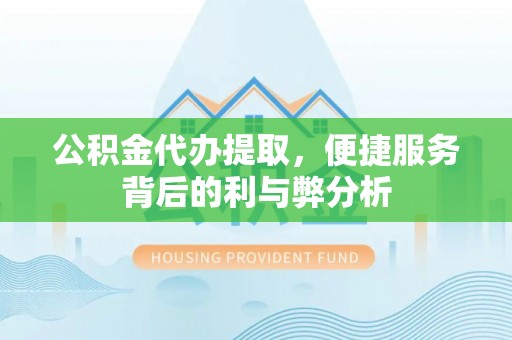 兰坪公积金代办提取，便捷服务背后的利与弊分析