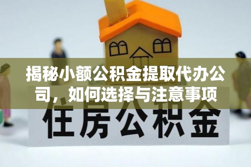 兰坪揭秘小额公积金提取代办公司，如何选择与注意事项