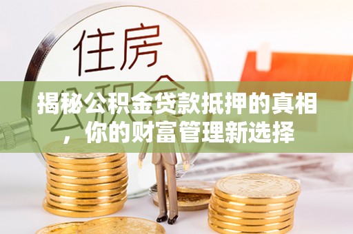 兰坪揭秘公积金贷款抵押的真相，你的财富管理新选择