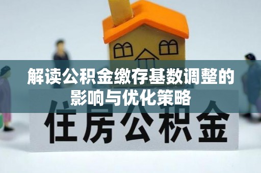 兰坪解读公积金缴存基数调整的影响与优化策略
