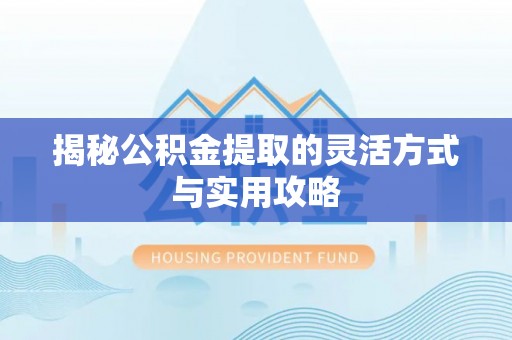 兰坪揭秘公积金提取的灵活方式与实用攻略