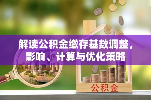 兰坪解读公积金缴存基数调整，影响、计算与优化策略