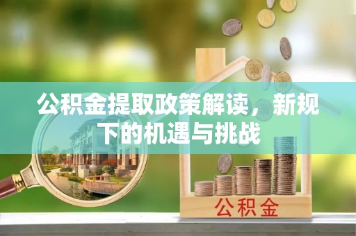 兰坪公积金提取政策解读，新规下的机遇与挑战