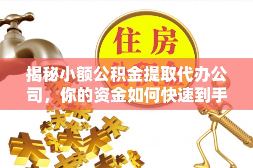 兰坪揭秘小额公积金提取代办公司，你的资金如何快速到手？