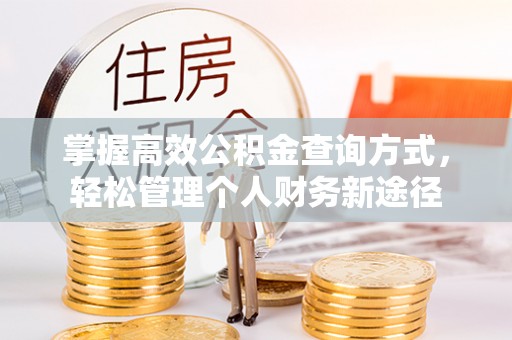 兰坪掌握高效公积金查询方式，轻松管理个人财务新途径