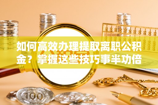 兰坪如何高效办理提取离职公积金？掌握这些技巧事半功倍