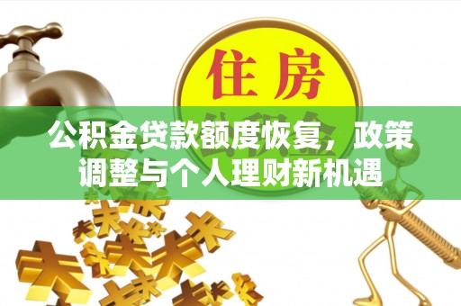 兰坪公积金贷款额度恢复，政策调整与个人理财新机遇